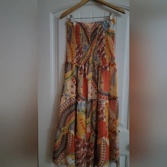 NEW Vibrant Patchwork 2pc Pant Suit - Multicolor - Picture 3 of 5